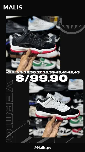 Retro 11 Low estilo Jordan, referencia MALIS-1160