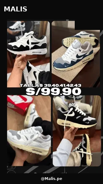 Air Max 1 estilo Nike, referencia MALIS-1203