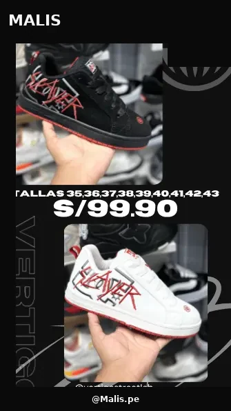 Slayer estilo DC Shoes, referencia MALIS-1369