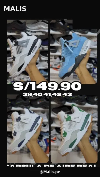 Retro 4 Premium estilo Jordan, referencia MALIS-5046