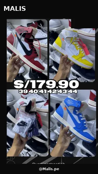 Retro 1 x Off-White Premium estilo Jordan, referencia MALIS-5052