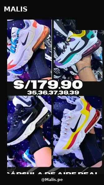 Air Max 270 React Premium estilo Nike, referencia MALIS-5207