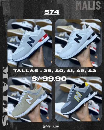 New Balance 574 estilo New Balance, referencia MALIS-040